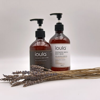 ioula Postbiotic Gentle Body Wash and Body Lotion Bundle